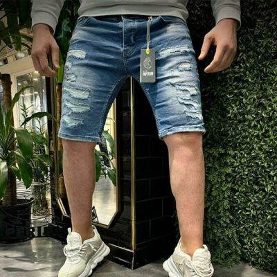 Herren-Jeans Shorts – ripped